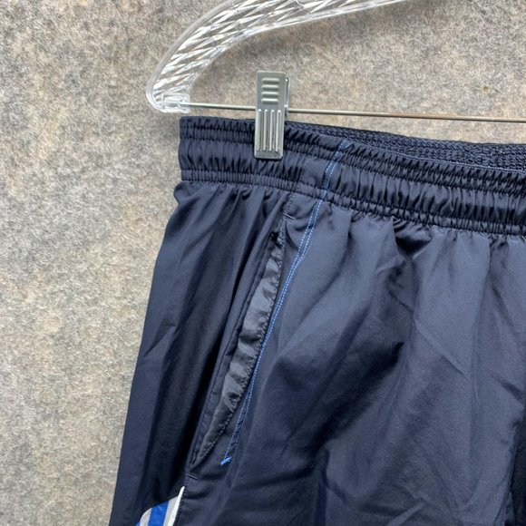 Adidas Sweatpants Men Large Blue Navy Athletic Outdoors Polyester Gym Vintage - Picture 5 of 13